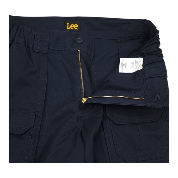 Lee Mens River Navy Cargo Shorts Size 29 100% Cotton LIghtweight - Picture 9 of 12